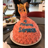 Barbie Pineapple Cake