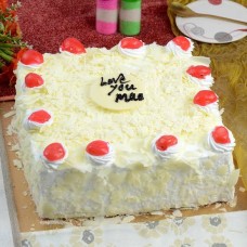 Eggless White Forest Cake